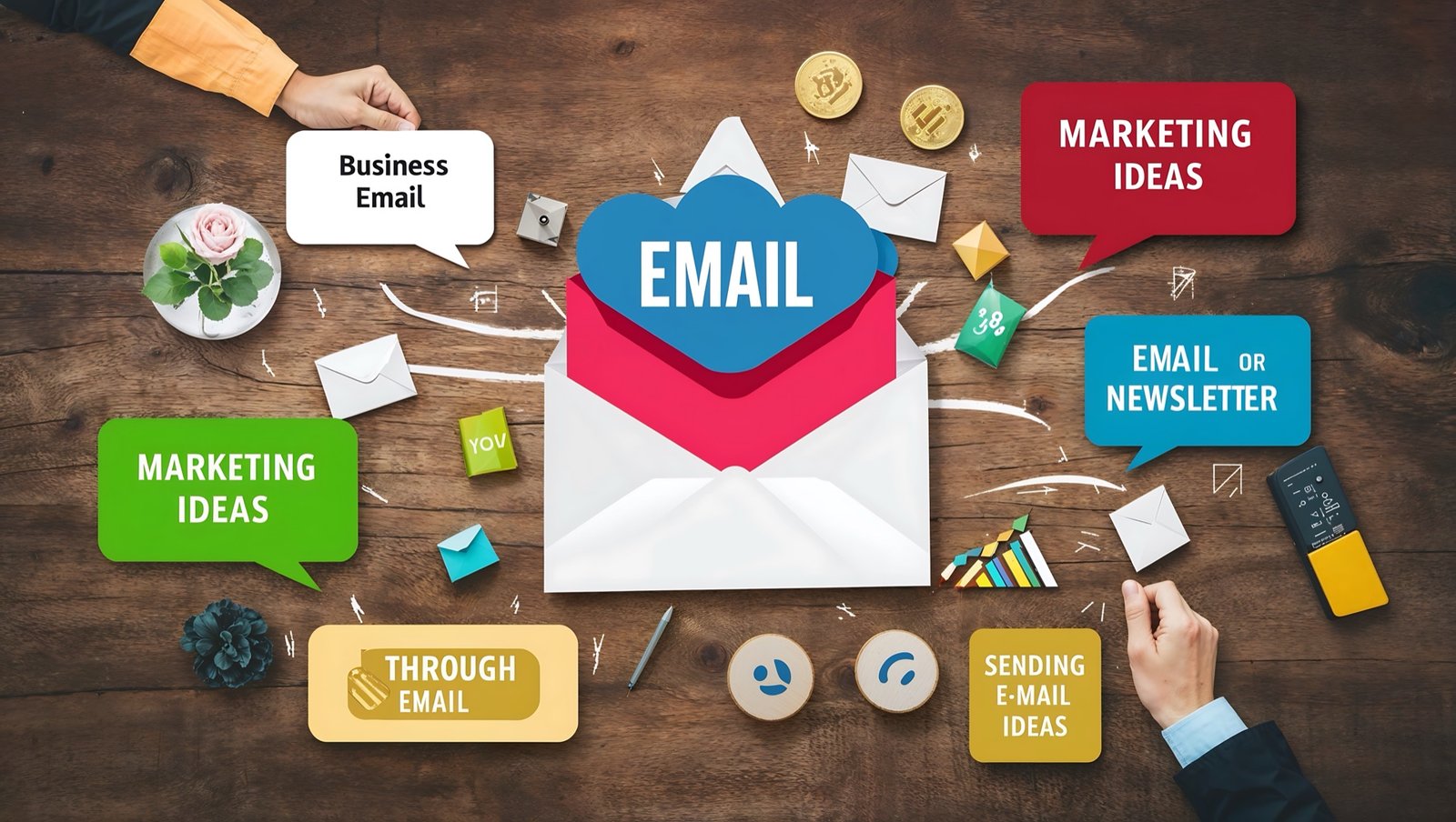 Email marketing concept illustration